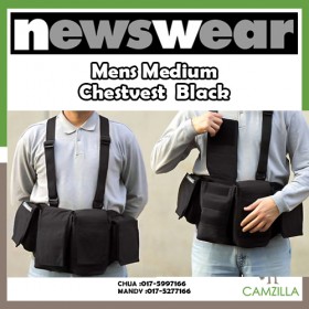 Newswear Men's Medium Chestvest (Black)